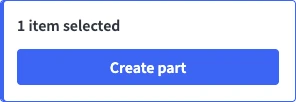 Selection card with Create part